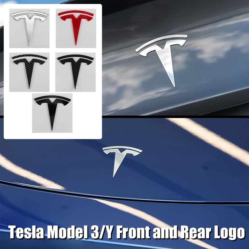 Emblema Adesivo do Capô Frontal para Tesla Model 3 e Model Y