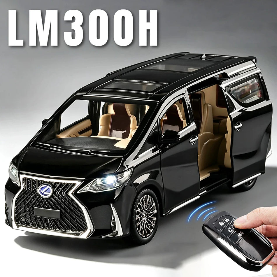 1:24 Schaal Diecast Alphard Luxe MPV Modelauto met Vouwspiegels