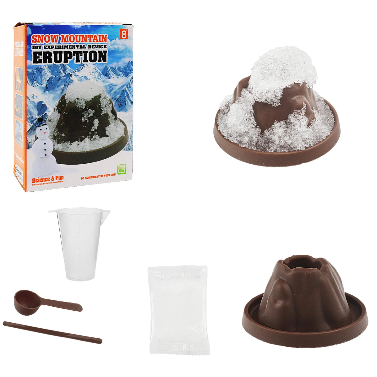 DIY Science Experiment Set &ndash; Engaging Volcano Eruption Kit 1PC Snowy Mountain