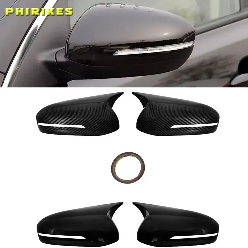 Kia Optima K5 Veidrodžio Dangtelis ABS Anglies Pluošto Stilius Juodas