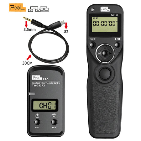 Pixel TW-283 Wireless Timer Remote Control for Canon, Nikon, Sony Cameras TW283-S2
