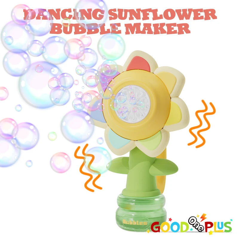 Dancing Sunflower Bubble Machine &ndash; Lights And Movement