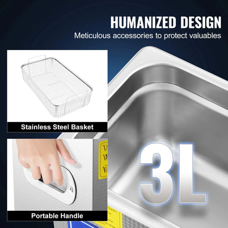 Ultrasonic Cleaner &ndash; Portable Heated Cleaning