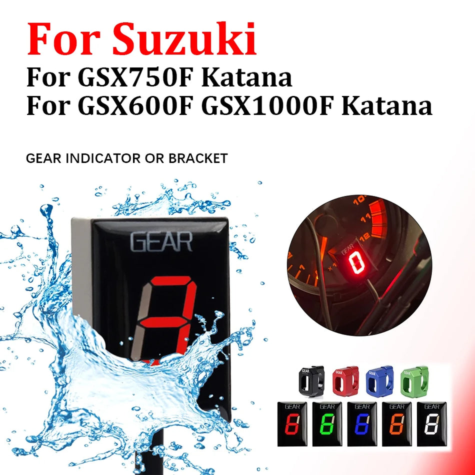 Suzuki GSX750F versnellingsindicator display meter, digitaal plastic
