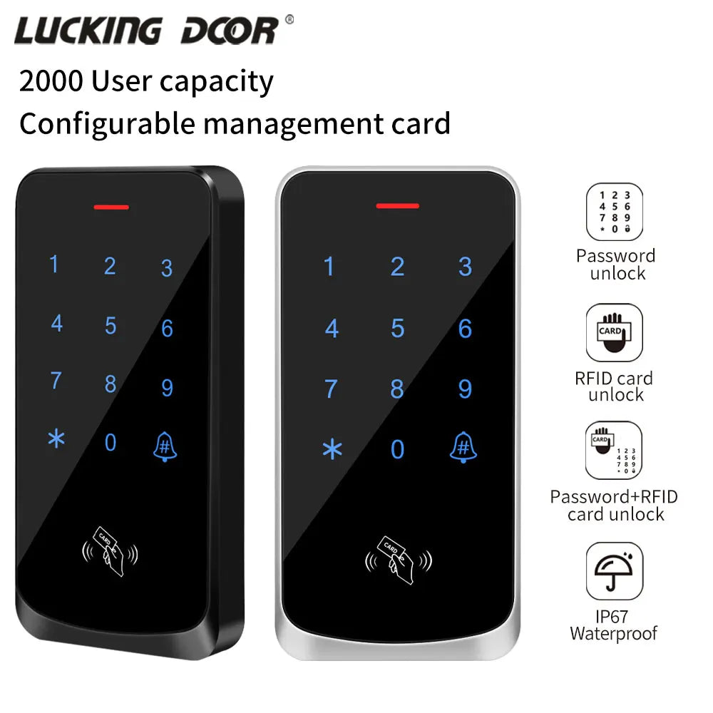 TF9S &ndash; IP67 Waterproof RFID EM Door Lock With Backlit Screen