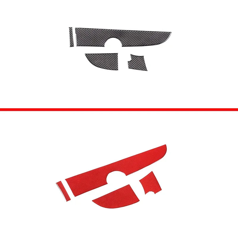 Fiat 500 2011 a 2019 Moldura Central do Consola em Fibra de Carbono Suave