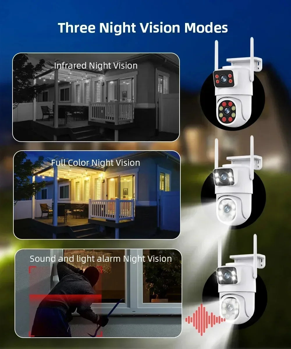 10MP Dual Lens Tuya Wifi Camera
