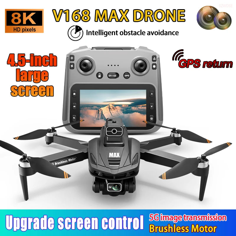 2025 New V168 Max GPS Drone &ndash; 5G 8K Dual Camera FPV