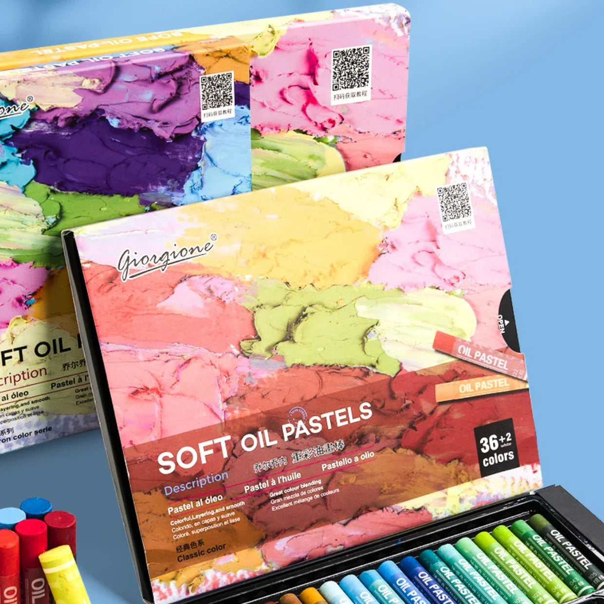 Artist Soft Oil Pastel Set &ndash; Non Toxic Washable Colors