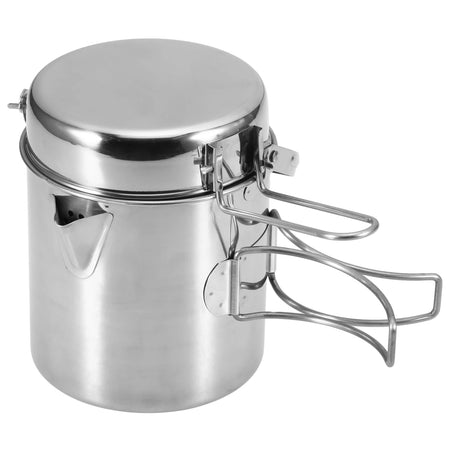 Stainless Steel Camping Kettle 1L &ndash; Foldable Handle 01
