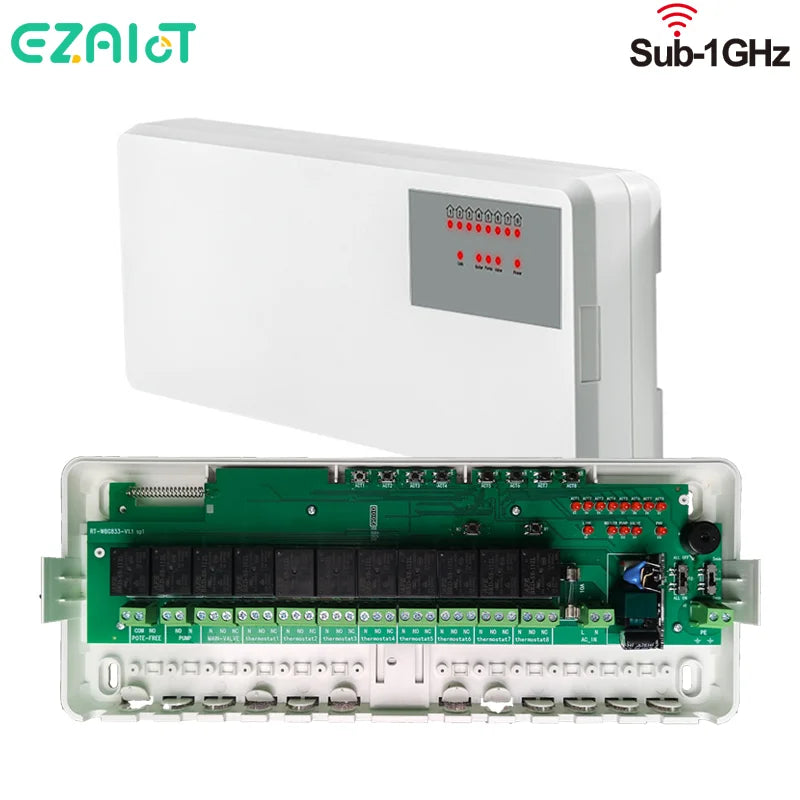 WBG833 8-Hub Controller &ndash; Smart WIFI Thermostat For Heating