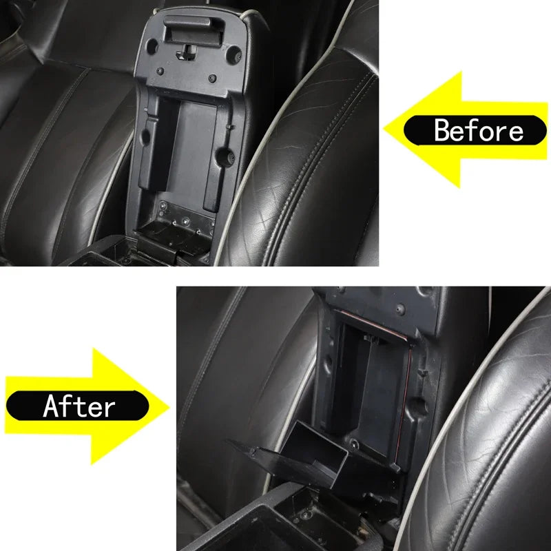 Κουτί αποθήκευσης μαύρου υποβραχίου από ABS για Hummer H3 2005 έως 2009