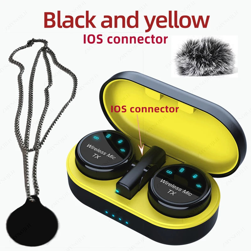 New Magnetic Wireless Lavalier Microphone &ndash; Noise Canceling IOS-BY