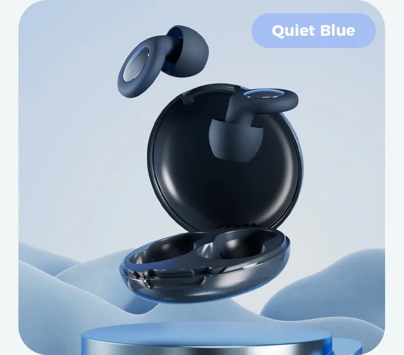 Quiet Ear Plugs for Sleeping - Super Soft Noise Reduction Reusable Hearing Protection Blue