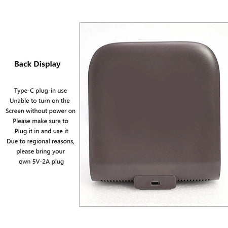 LED Night Light Alarm Clock &ndash; Wireless Charging &amp; Mood Light
