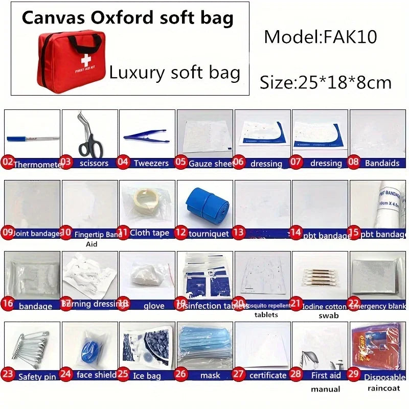 Emergency Car Mounted Civil Defense Kit &ndash; All Weather Ready FAK010