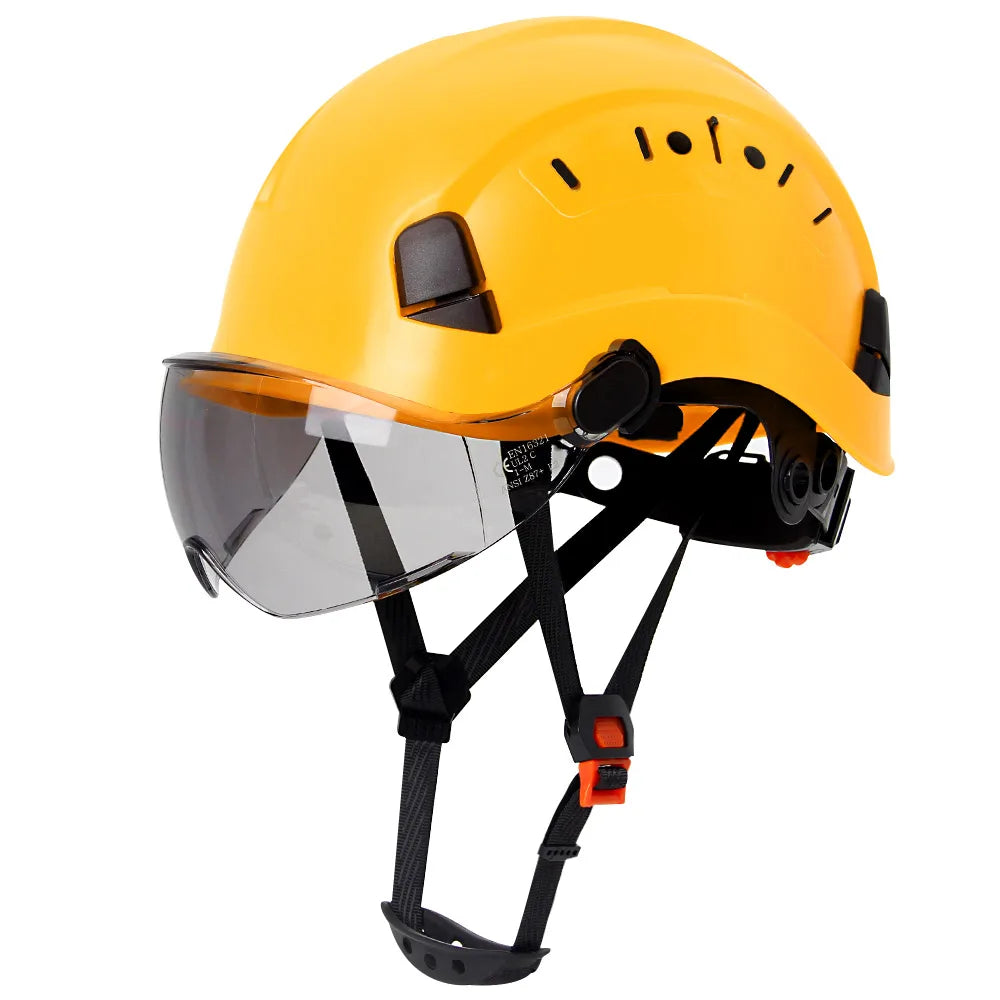 Aolamegs SF06 Safety Helmet With Goggles &ndash; Comfortable Yellow A