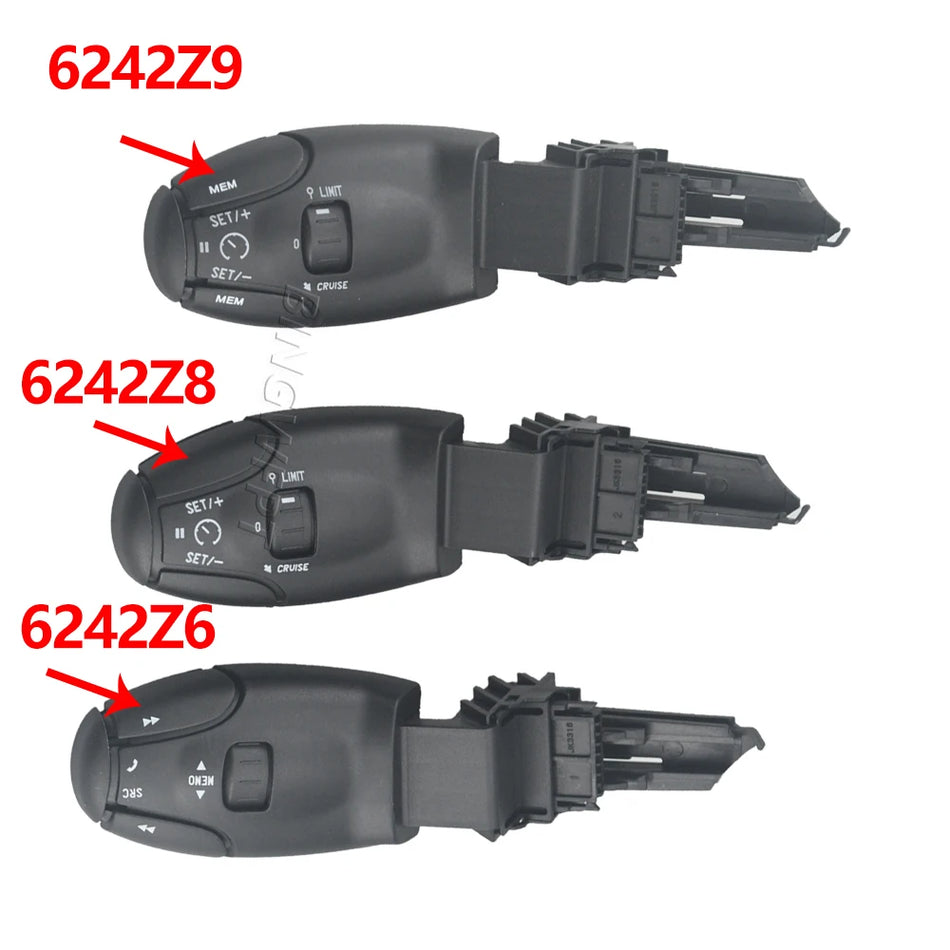 Interruptor de velocidad del control de crucero para Peugeot 406/407/607/Partner; Citroën C2