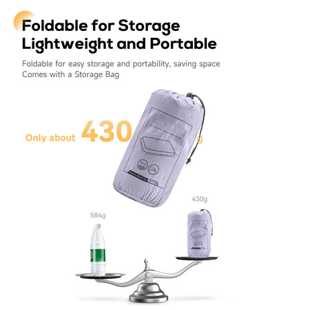 Memory Foam Camping Pillow &ndash; Slow Rebound Comfort Travel