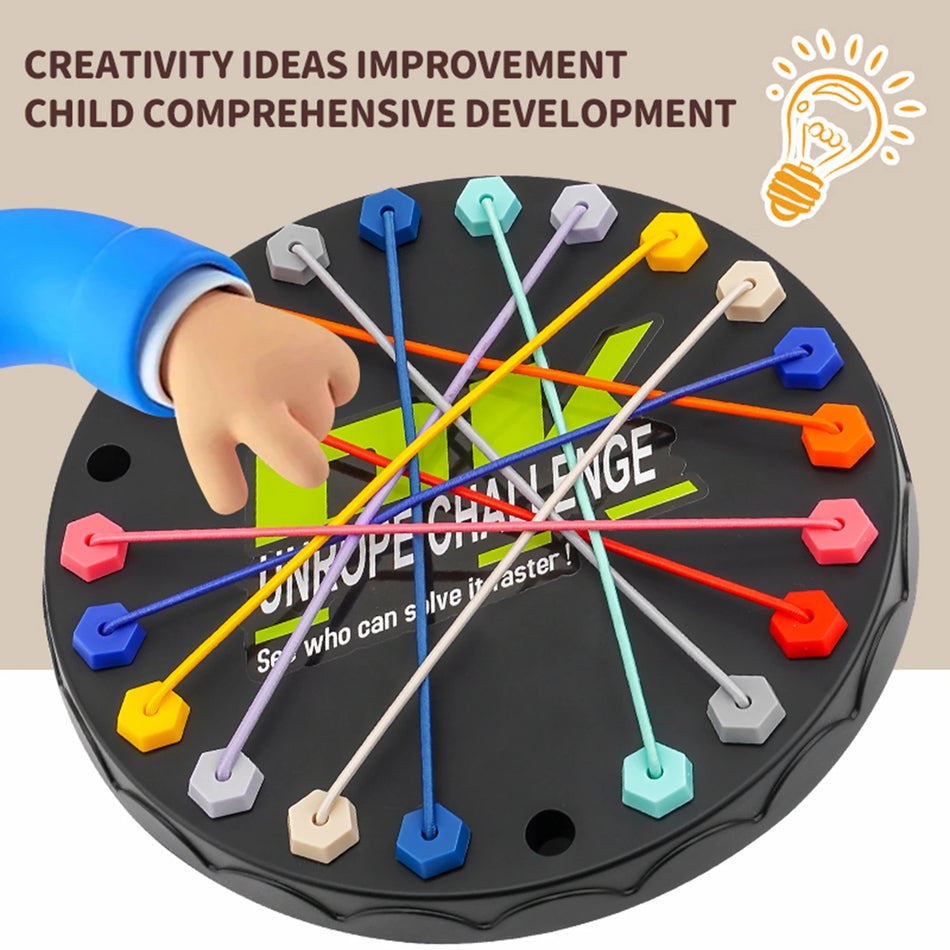 Set de provocare puzzle cu frânghie pentru doi jucători joc de societate