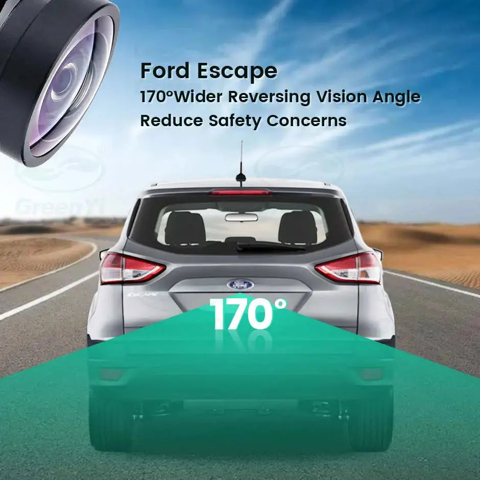 Rear View Backup Camera With Guide Lines For Ford Escape 2013-2017 by InterCyprus Trading Ltd