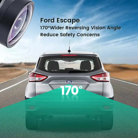 Rear View Backup Camera With Guide Lines For Ford Escape 2013-2017 by InterCyprus Trading Ltd