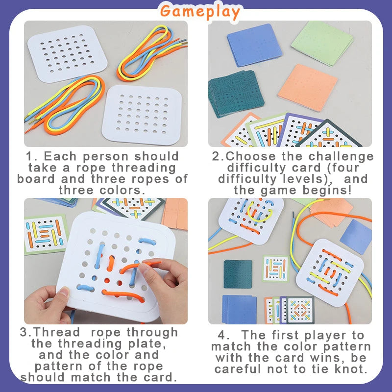 BZS20050 Montessori Fine Motor Threading Toys - Motor Skills
