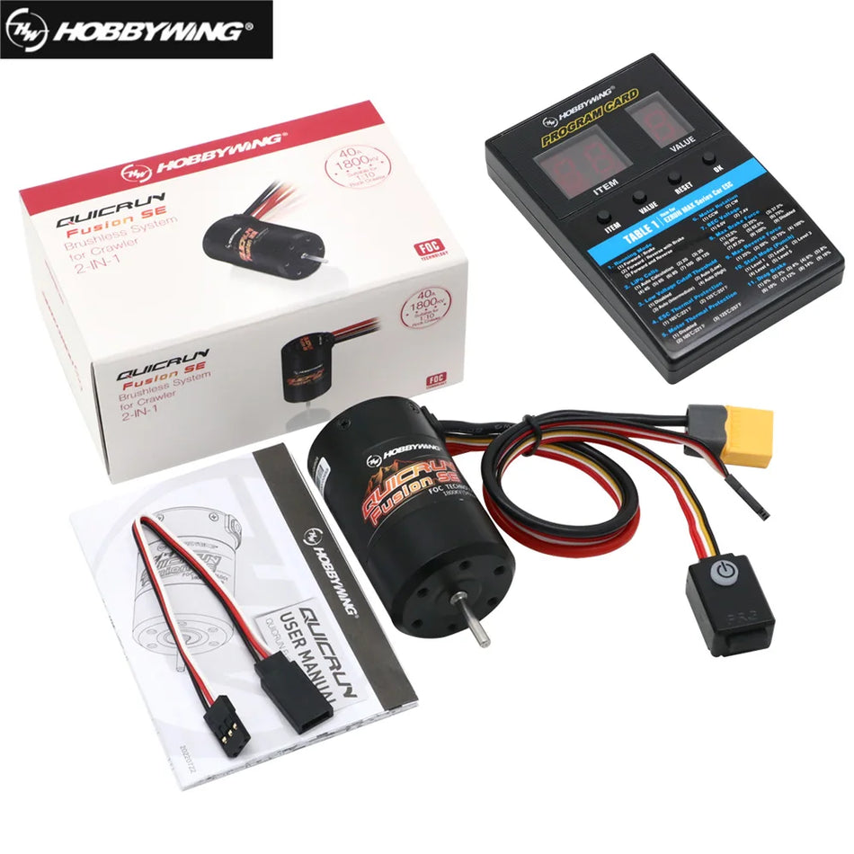 Hobbywing QuicRun Fusion SE 2-in-1 Brushless Motor &amp; ESC