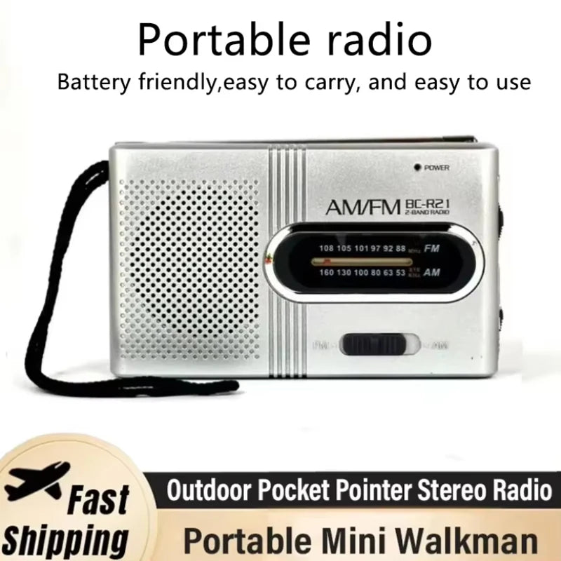 BC-R21/961/962 Mini Radio AM FM Portable &ndash; Best Reception