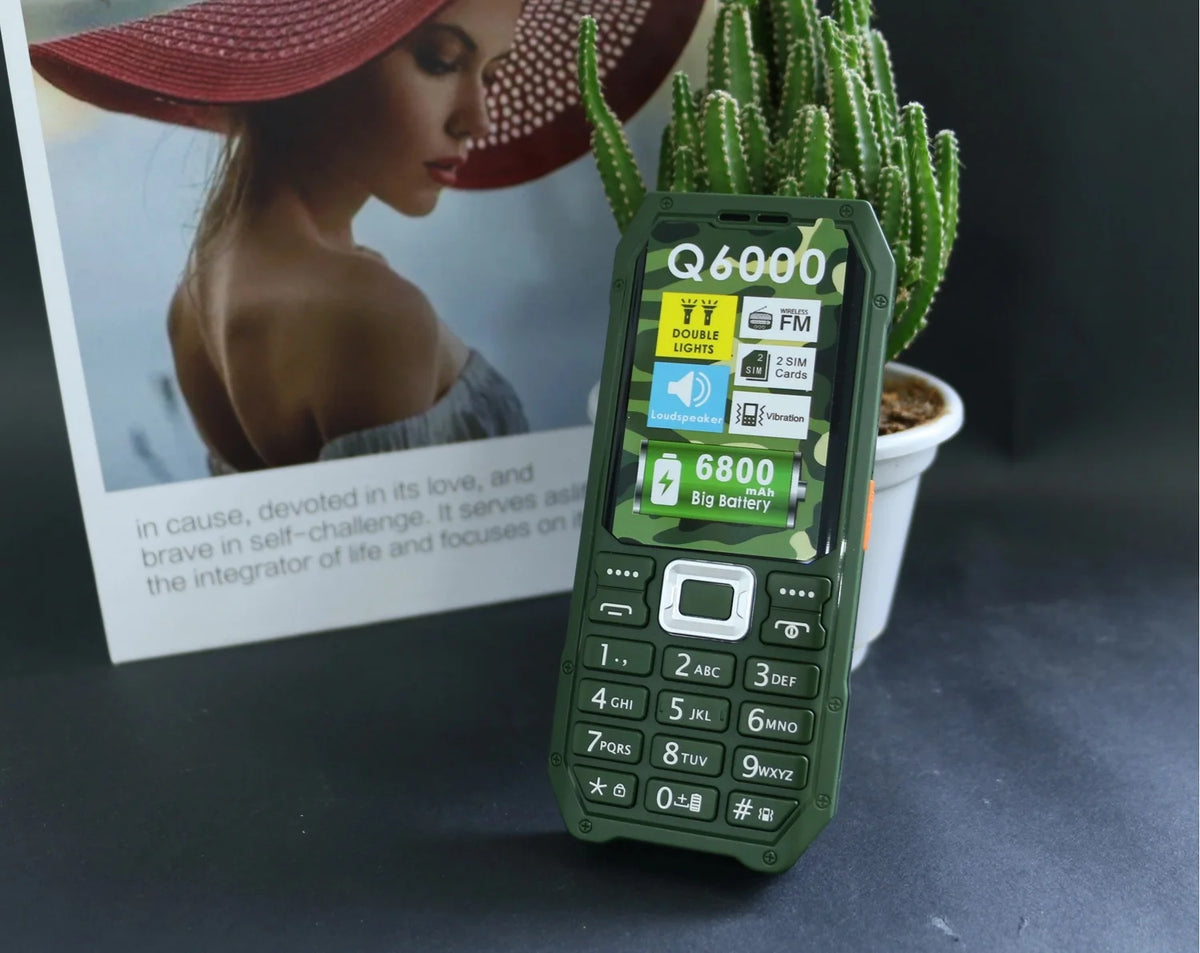 MAFAM Big Button Outdoor Mobile Phone &ndash; Long Battery Life Green / add 16G TF card