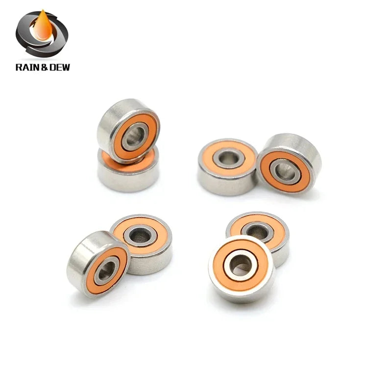 10PCS Stainless Steel Hybrid Ceramic Bearings for Fishing Reels - ABEC7 Rated