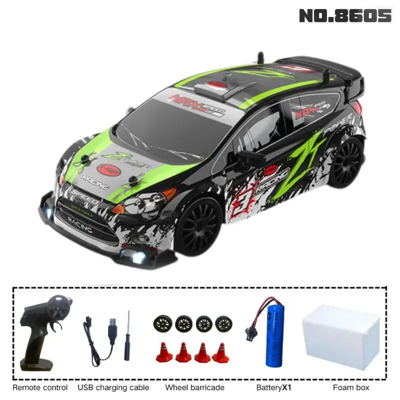 1:24 PYLRCC Mustang 4WD Remote Control Drift Racing Car 8605 A