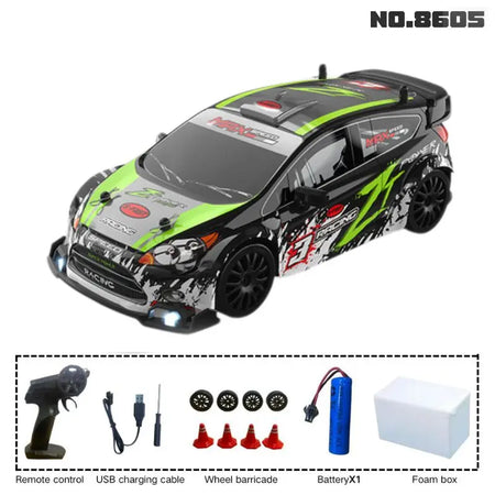 1:24 PYLRCC Mustang 4WD Remote Control Drift Racing Car 8605 A