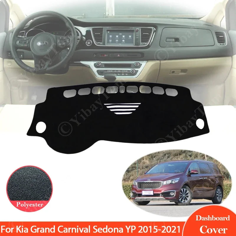 Matto kojelaudan suojus UV-suojalla Kia Grand Carnival Sedona 2015-2021