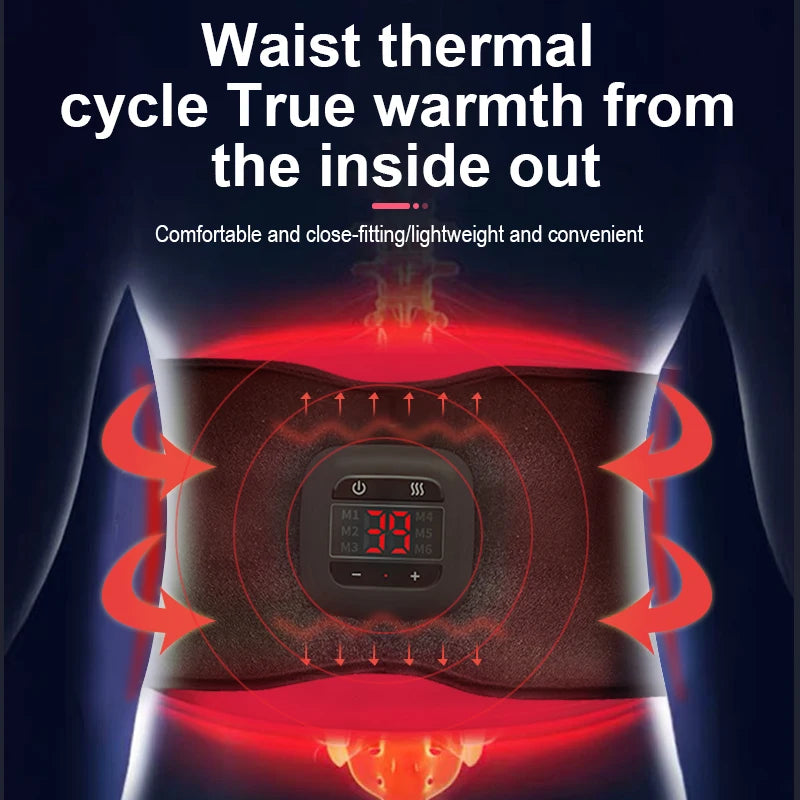 Brangdy Electric Abdominal Toning Belt with Heating &amp; EMS Massage