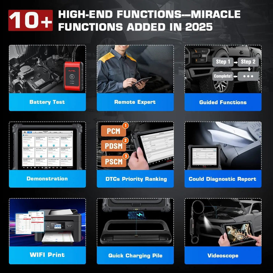 Escáner Autel MS919 MaxiSys Ultra con TruSpeed y Topología 2.0