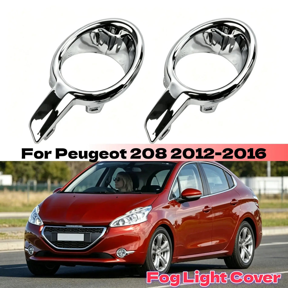 ABS Fog Lamp Bumper Trim Frame for Peugeot 208 2012 2013 2014 2015 2016 by InterCyprus Trading Ltd