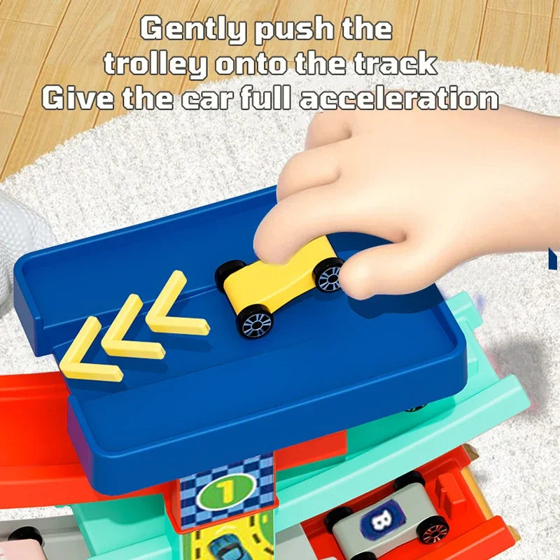 Gliding Track Car Toy Inertia &ndash; Educational Puzzle Track