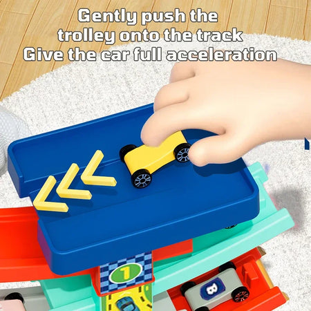 Gliding Track Car Toy Inertia &ndash; Educational Puzzle Track
