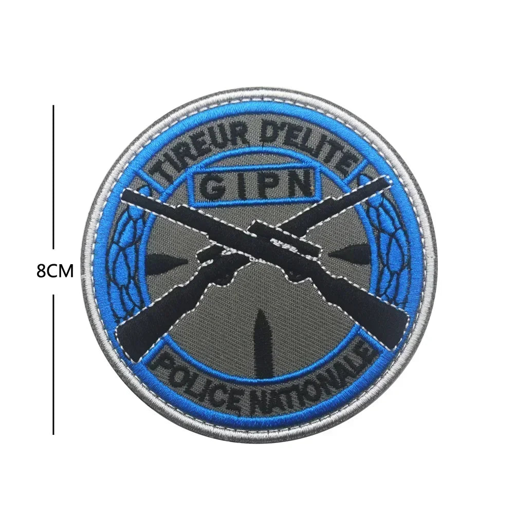 GIGN GIPN BRI Embroidery Patches &ndash; Durable Tactical Patch TH265-V00821