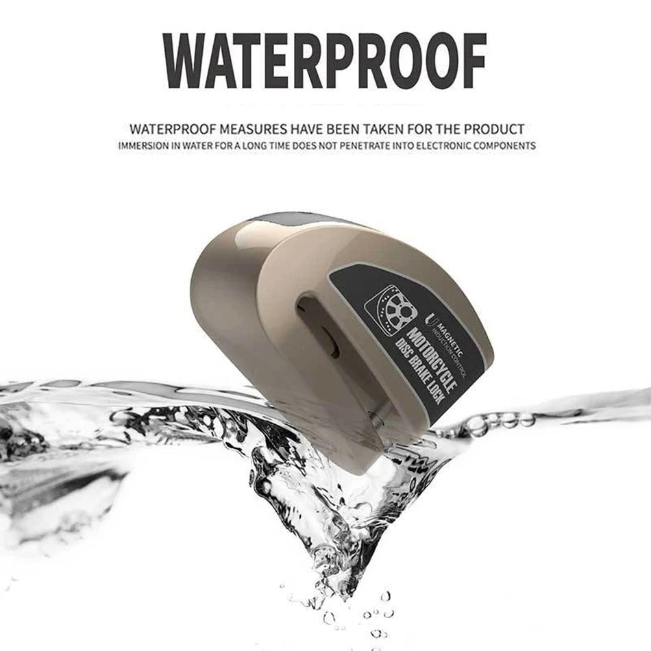 Κλειδαριά Δίσκου Μοτοσυκλέτας με Συναγερμό, Αδιάβροχο Ανοξείδωτο Ατσάλι DX26