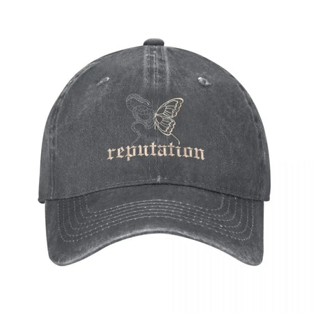 Swiftie 1989 Unisex Distressed Cotton Baseball Cap DARK GRAY / One Size