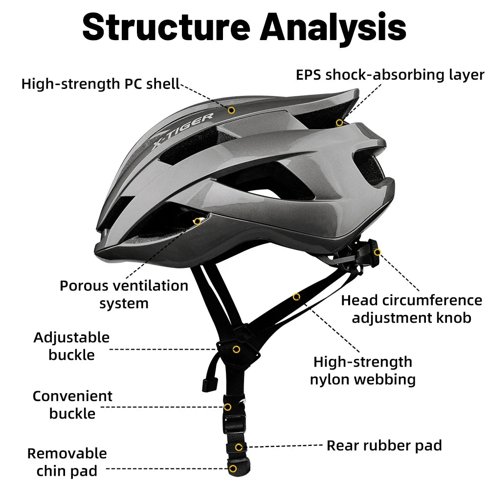 X-TIGER Ultralight Bicycle Safety Helmet for Adults