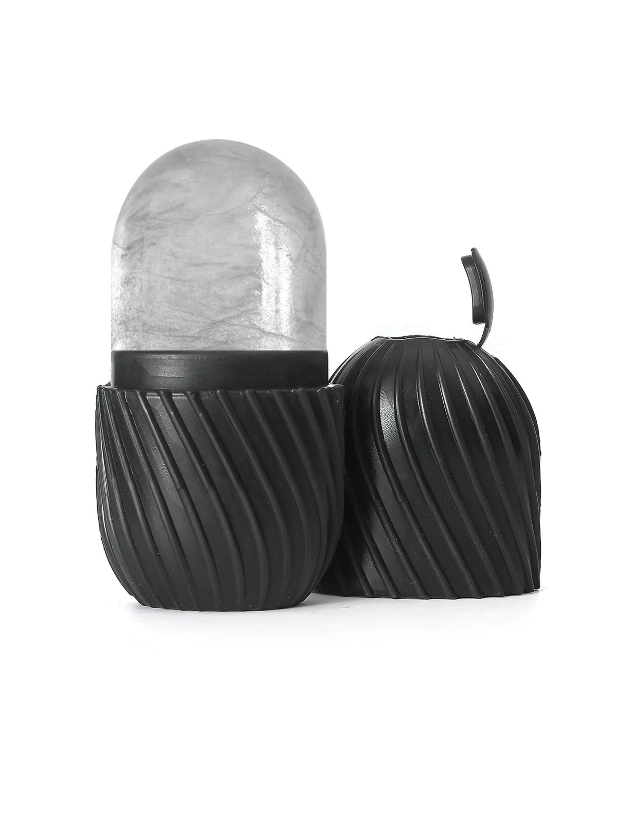 Ice Face Roller Beauty Massage Silicone Mold for Eye Puffiness &amp; Pore Reduction black