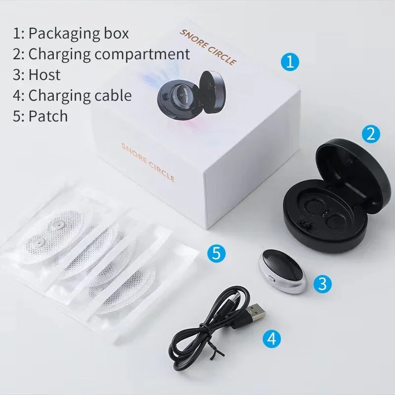 Dispozitiv inteligent magnetic anti-sforăit cu ajutor EMS pentru sforăit și apnee.