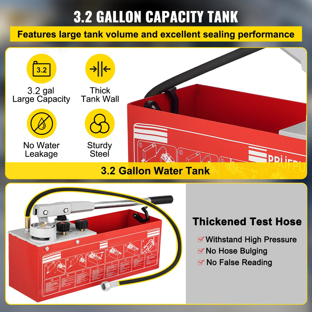 SucceBuy SYB-25B Hydrostatic Pressure Test Pump &ndash; 25 Bar