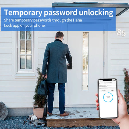 HAHALOCK VD10 &ndash; Smart Biometric Door Lock With App Control