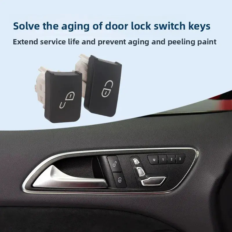 Front Door Lock Button Switch ABS For Mercedes-Benz C E Class W204 W207 W212 by InterCyprus Trading Ltd