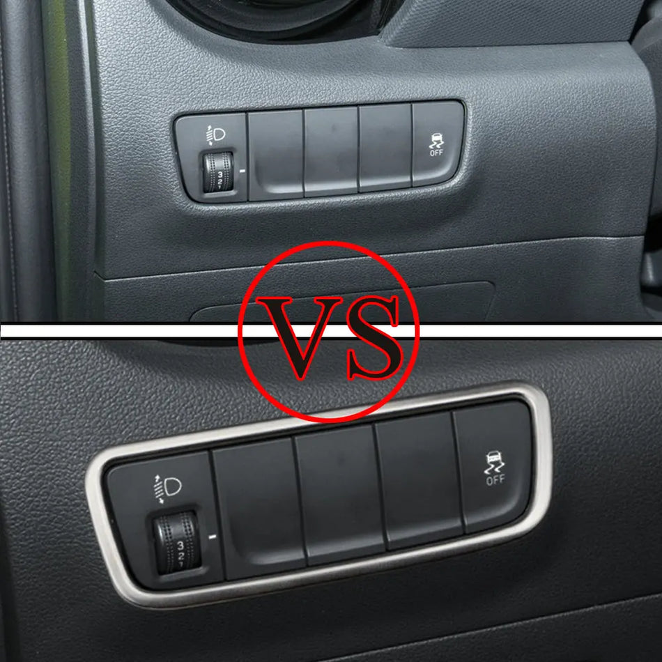 Hyundai Kona Encino Kauai Преден ключ за фарове Капак за облицовка от неръждаема стомана