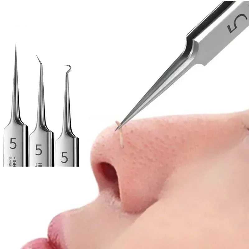 German Ultra-fine Blackhead Clip Tweezers | Professional Beauty Tool